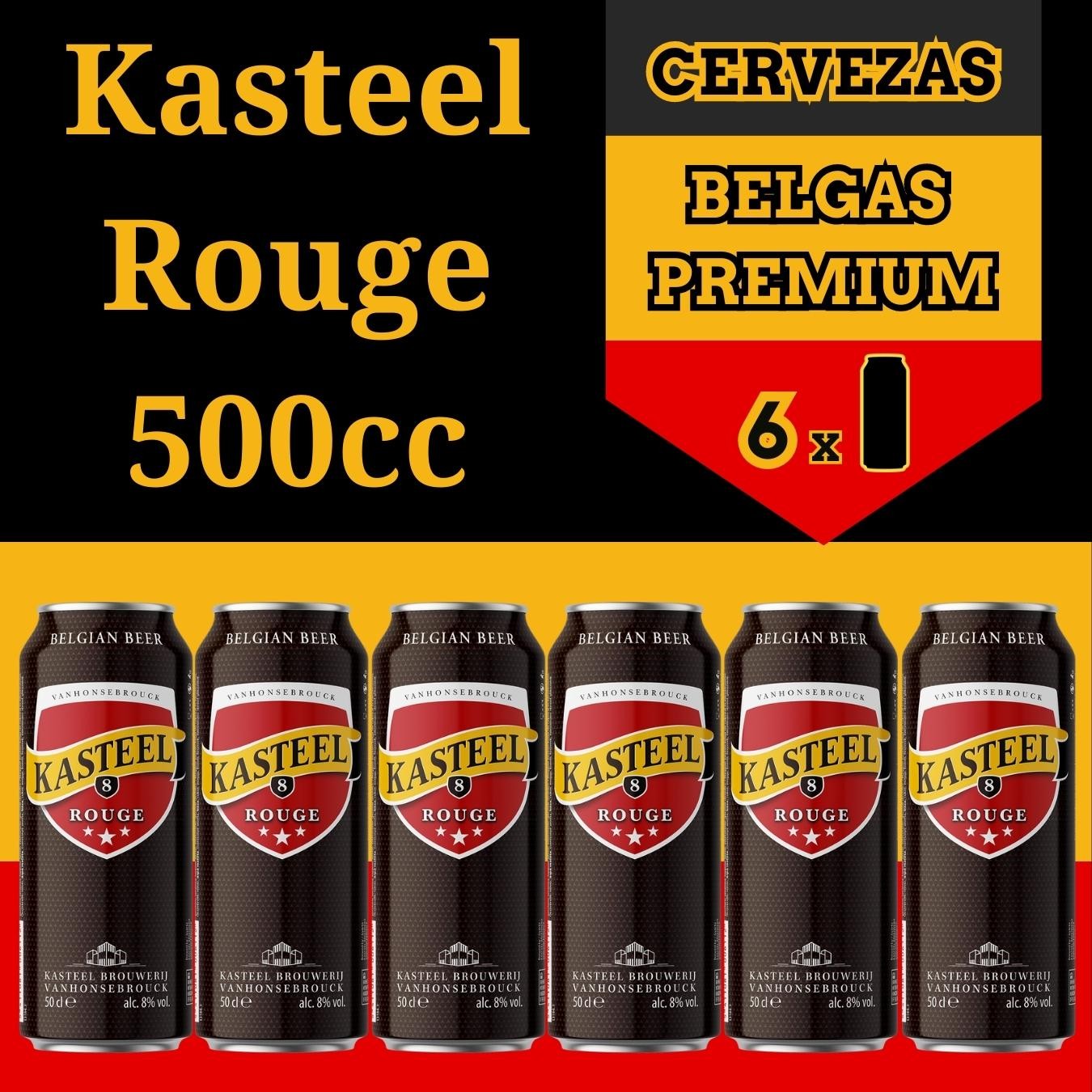 Kasteel Rouge Lata 500cc Caja 6 Cervezas