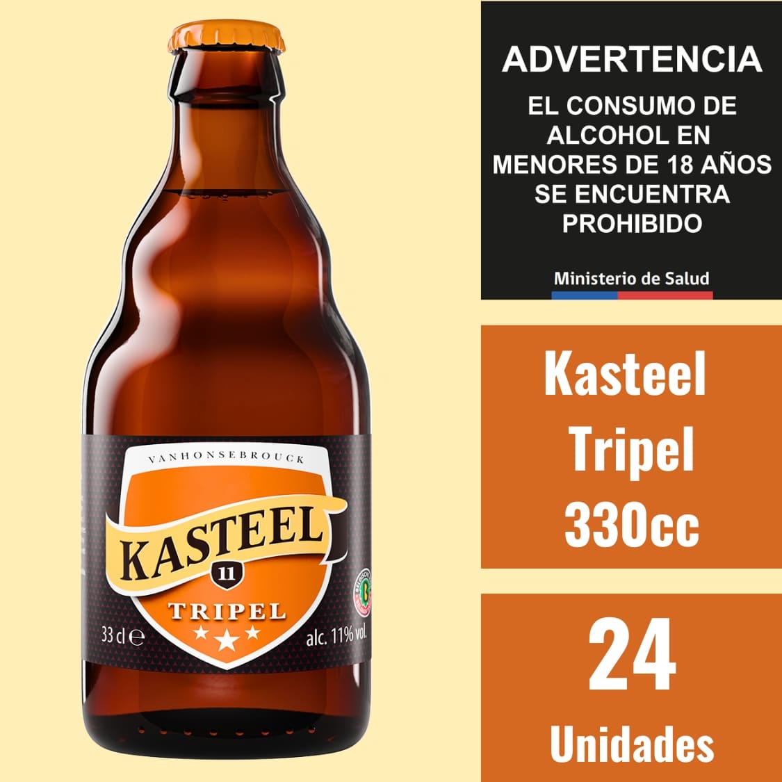 Kasteel Tripel 330 ml Caja 24 Cervezas