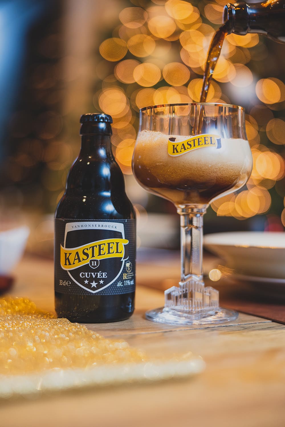 Gift pack Kasteel - 4 Cuvée Du Chateau 33cl + Copa de regalo